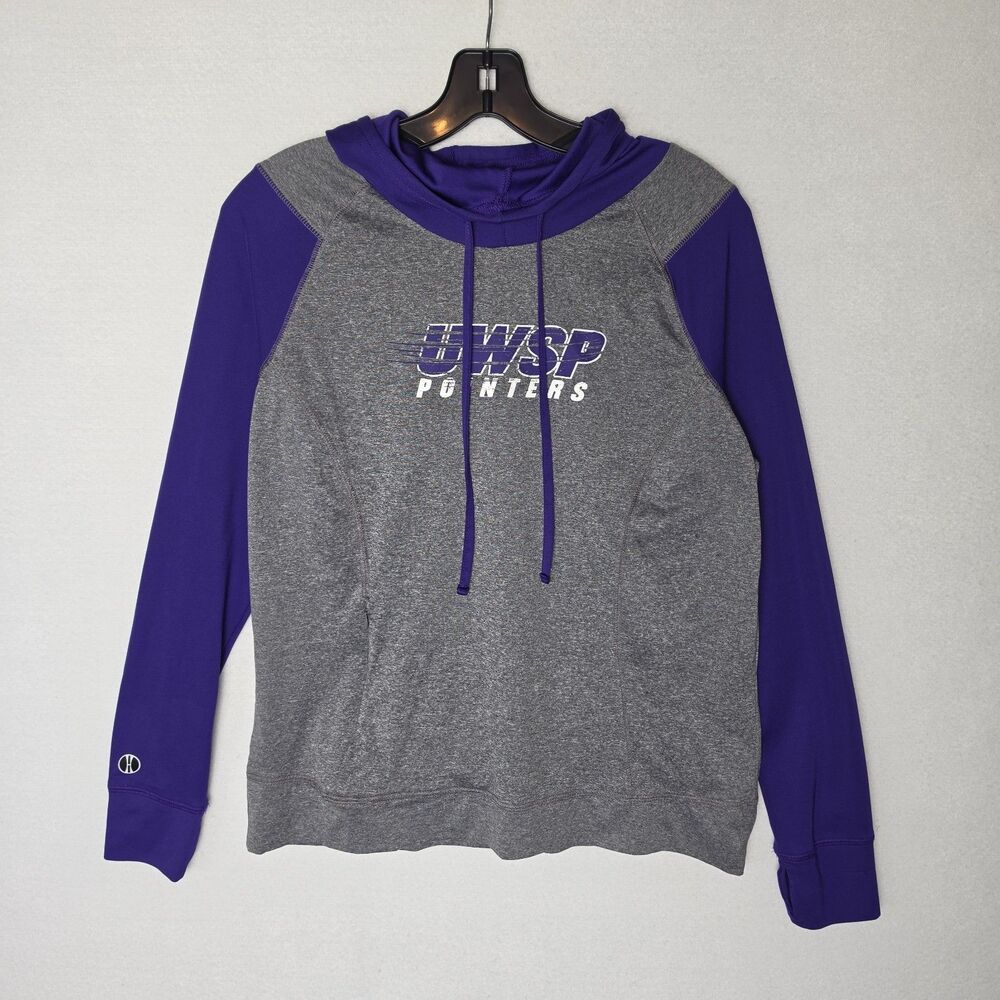 University of Stevens Point UWSP Pointers Dri Fit Sweatshirt Hoodie Womens M